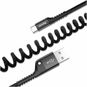 Kabel BASEUS Fish Eye USB Type-C / 2A, 1m (crni)