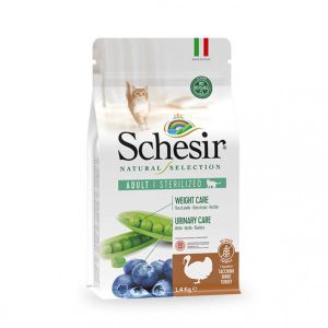 Schesir Dry Cat Natural Selection Sterilized Ćuretina, hrana za mačke 1.4 kg