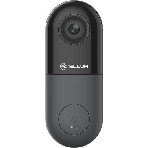 Tellur Smart WiFi video doorbell, 1080p, PIR, WIRED, crna slika 14