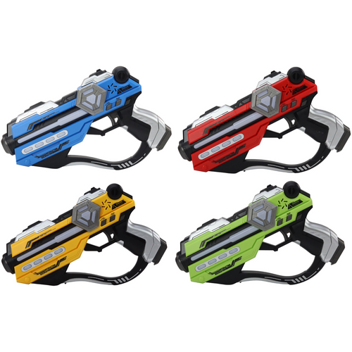 Set laserskog oružja za timsku igru - 4 komada pištolja slika 2