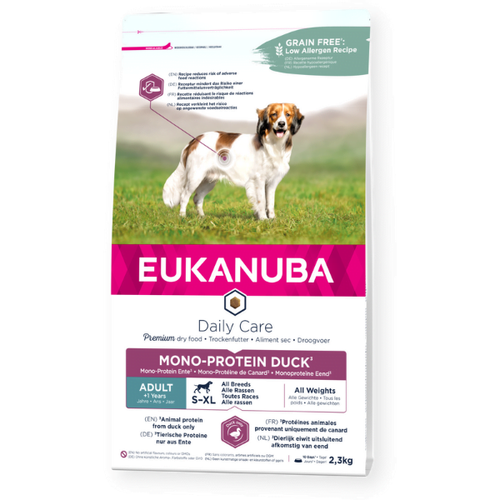 Eukanuba Dog Daily Care Adult Monoprotein Duck 2.3 kg slika 1