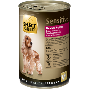 Select Gold Dog Sensitive adult konjetina,tapioka 400g konzerva