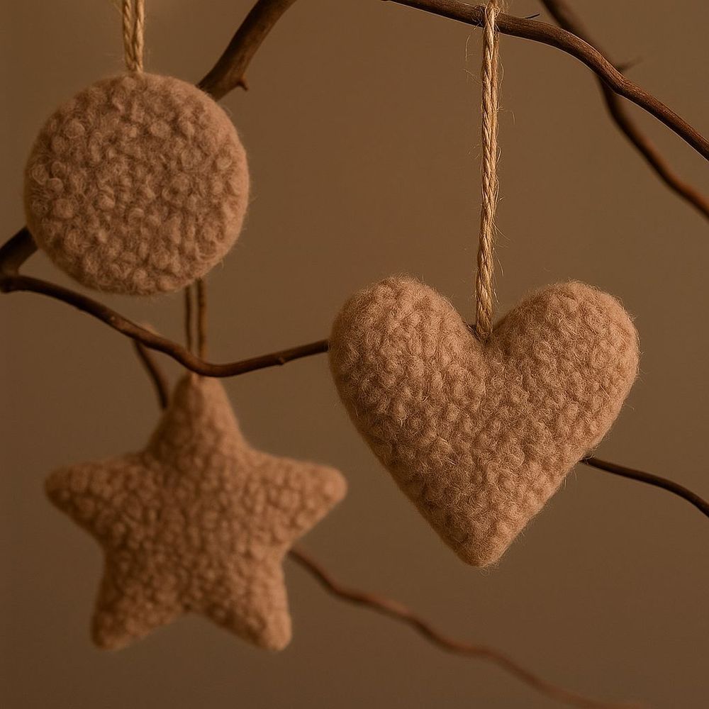 Christmas ornament 3 Lu Set, colour: brown slika 2