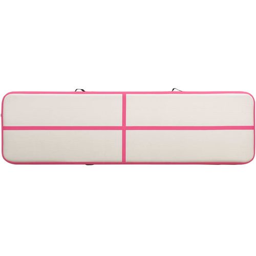 Strunjača na napuhavanje s crpkom 800 x 100 x 15 cm PVC roza slika 30