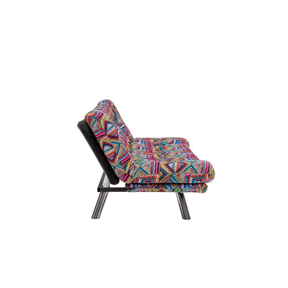 Misa Small Sofabed - Višebojni Patchwork Trosjed koji se pretvara u krevet slika 6