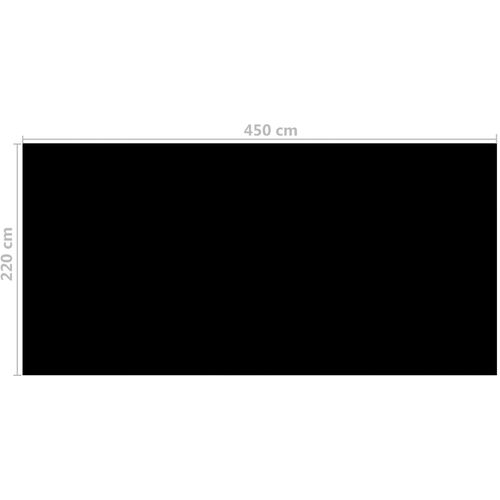 Pokrivač za bazen crni 450 x 220 cm PE slika 17