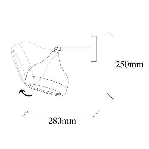 Yıldo - 6902 Bela Zidna Lampa od Belog Zlata slika 3