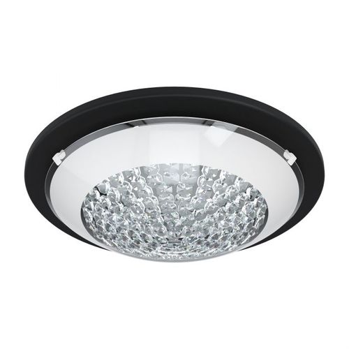 Eglo Acolla 1 plafonjera/1, led, 11w, 950lm, prečnik 290, crna/staklo/kristali  slika 1