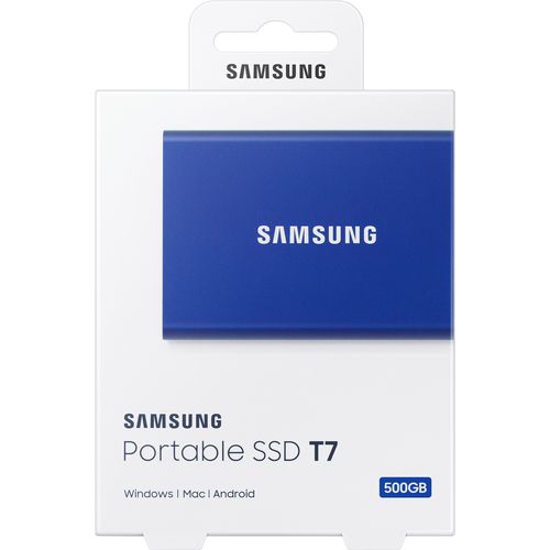 Samsung MU-PC500H/WW Portable SSD 500GB, T7, USB 3.2 Gen.2 (10Gbps), [Sequential Read/Write : Up to 1,050MB/sec /Up to 1,000 MB/sec], Blue slika 8