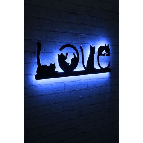 Wallity Cat Love - Blue Blue Decorative Led Lighting slika 2