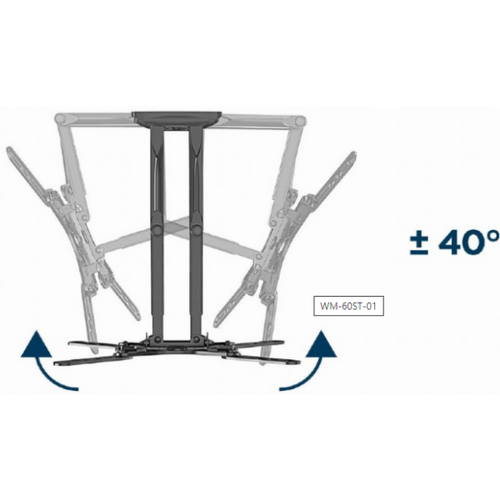 WM-60ST-01 Gembird TV nosac okretanje/tilt 32-60 VESA max.40x40cm, max 36kg, drzac slika 8