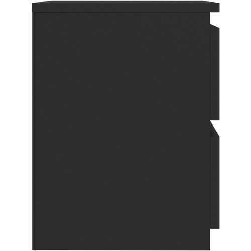 Noćni ormarić crni 30 x 30 x 40 cm od iverice slika 5