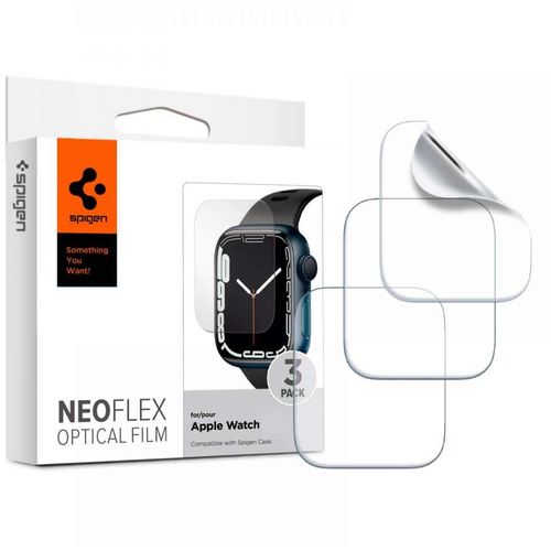 Spigen - Neo Flex (3 kom) - Apple Watch 4 / 5 / 6 / SE / 7 / 8 (44 mm / 45 mm) - prozirni slika 1
