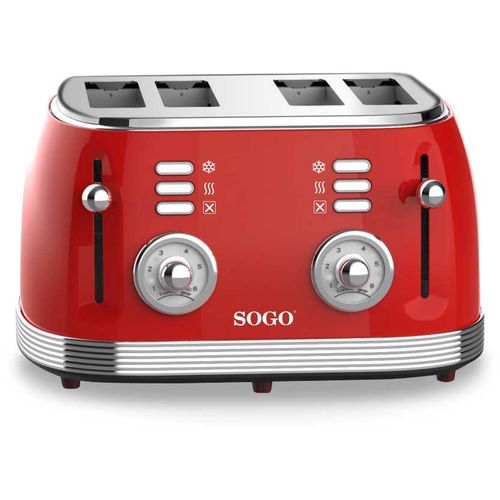 SOGO Toster Retro serija, 4 šnite, 1500W slika 1