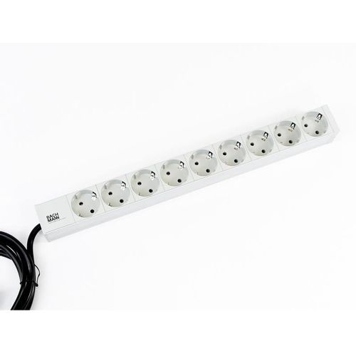 Bach Mann PDU Basic ALU 19"1U 9xšuko, 16A, kabl 2m slika 1