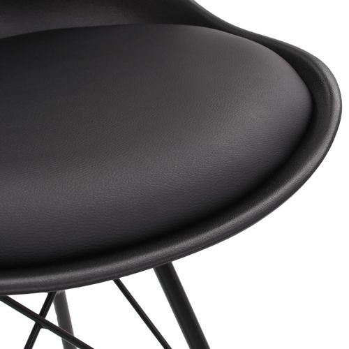 Blagovaonske stolice od umjetne kože 6 kom crne slika 41
