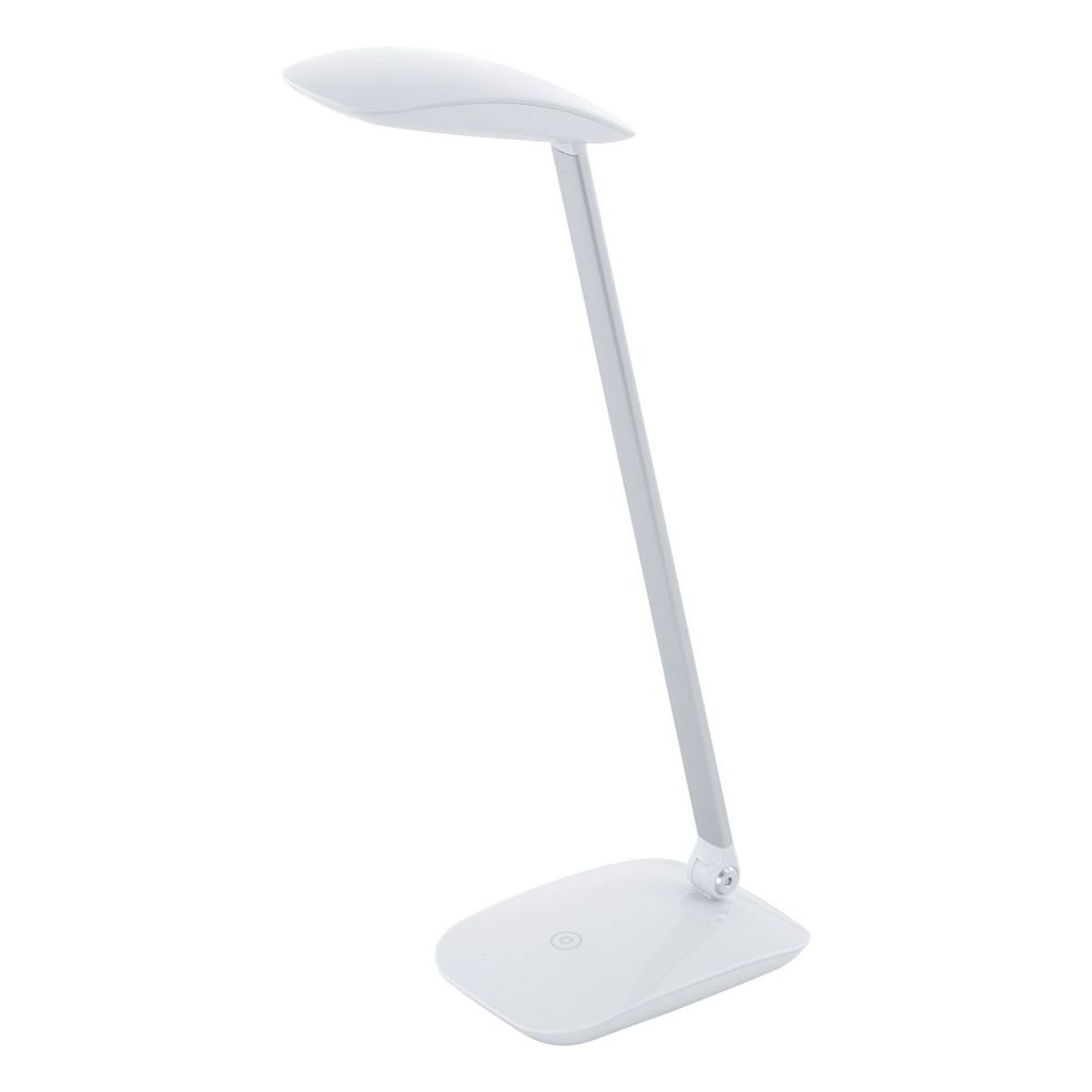 Eglo Cajero Stolna Lampa sa LED Osvjetljenjem, 4,5W, 550lm, Na Dodir, USB, Bijela Plastika slika 1