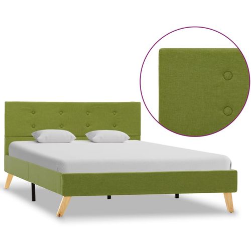 Okvir za krevet od tkanine zeleni 120 x 200 cm slika 24