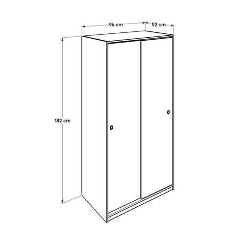 Ormar SWD-402-BB-2 u beloj boji slika 6