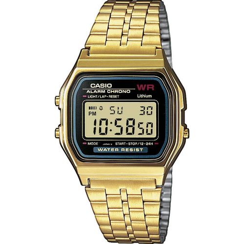 Casio kvarčni ručni sat A159WGEA-1EF (D x Š x V) 36.8 x 32.2 x 8.2 mm zlatna Materijal kućišta=smola Materijal (narukvica)=nehrđajući čelik slika 2