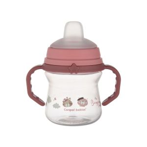 Canpol Babies Šolja Bonjour Paris 150Ml Sa Silikonskim Kljunom (56/612) - Pink