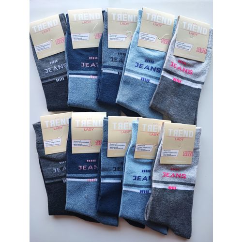 Ženske čarape 10-Pack - Jeans - Kvalitetne - TREND slika 1