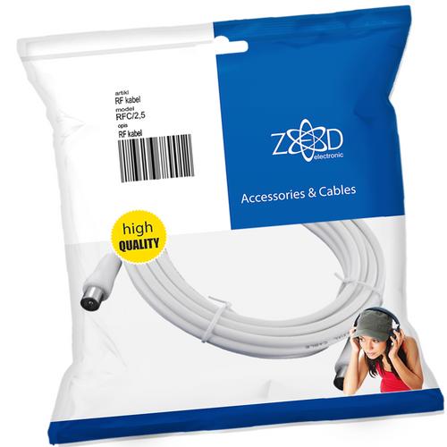 ZED electronic Antenski kabel sa RF - konektorima, 2.5 met - RFC/2,5 slika 1