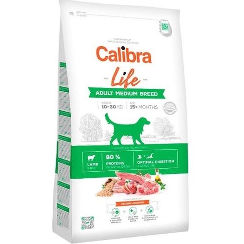Calibra Dog Life Adult Medium Breed Jagnjetina, hrana za pse 12kg slika 1