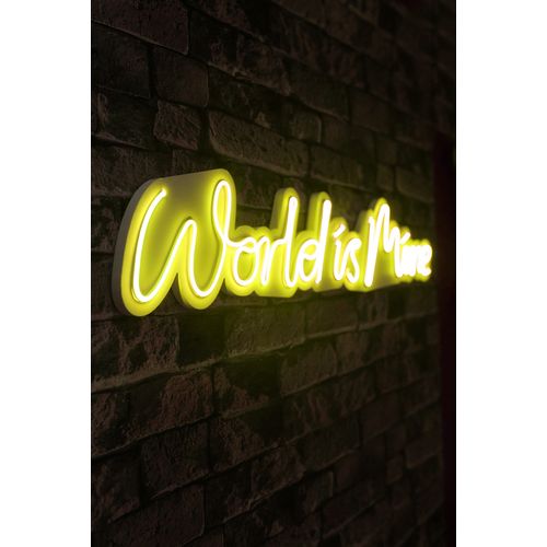 Wallity Ukrasna plastična LED rasvjeta, World is Mine - Yellow slika 1