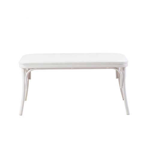 Woody Fashion Klupa, Bijela boja, Oliver Bench -  White slika 1