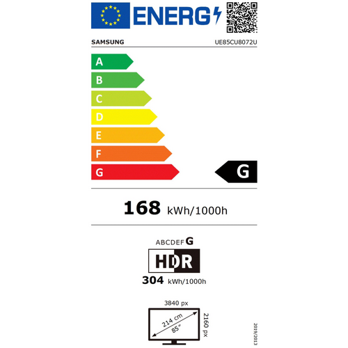 Samsung televizor UHD 4K TV UE85CU8072UXXH slika 2