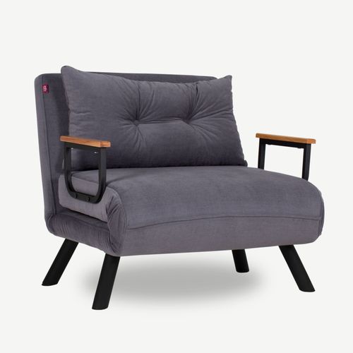 Atelier Del Sofa Sando Single - Jednosedačka na razvlačenje, siva slika 1