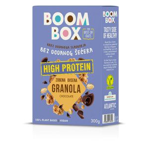 Boom Box Zobena granola high protein čokolada 300g