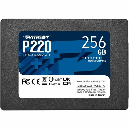 SSD 2.5 SATA3 256GB Patriot P220 550MBs/490MBs P220S256G25 slika 3