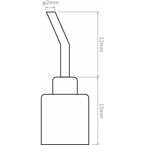 TOOLCRAFT TPS-800SN1 usisna mlaznica Veličina vrha 2 mm Duljina vrha 27 mm Content 1 St. slika 3