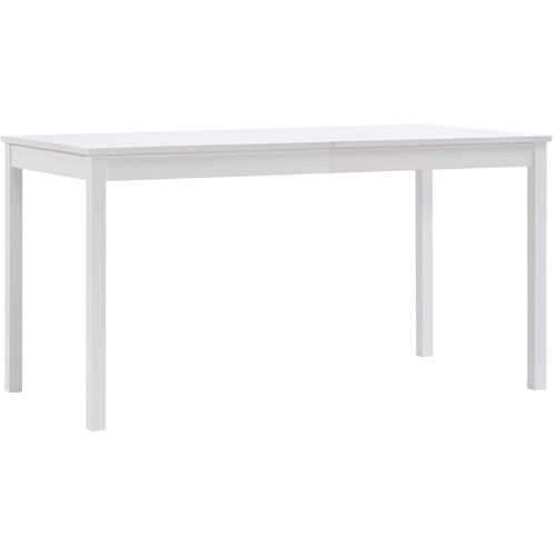 Blagavaonski stol bijeli 140 x 70 x 73 cm od borovine slika 22