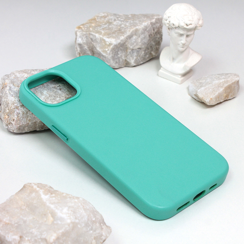 Maska Beautiful Shine Leather iPhone 14 6.1 mint slika 1