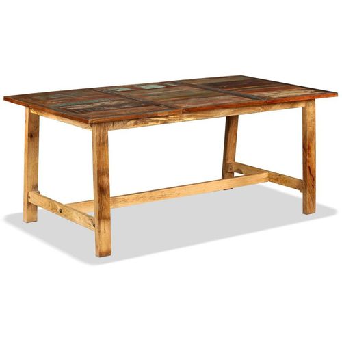 Blagovaonski stol od masivnog obnovljenog drva 180 cm slika 5