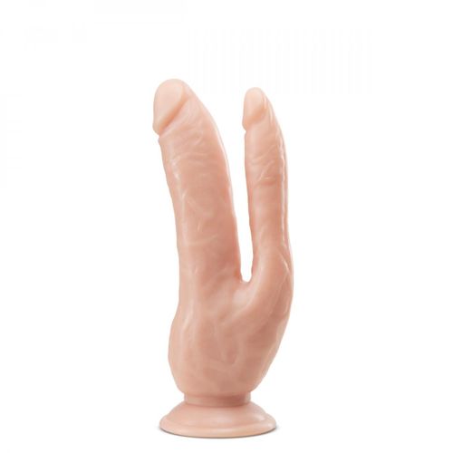 Dvostruki dildo Dr. Skin, 22 cm, boja kože slika 1