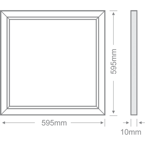 MKC Sijalica, LED 40W, stropna ugradbena,4200K,220 AC - Slim panel 40W 4200K, LED 252 slika 2