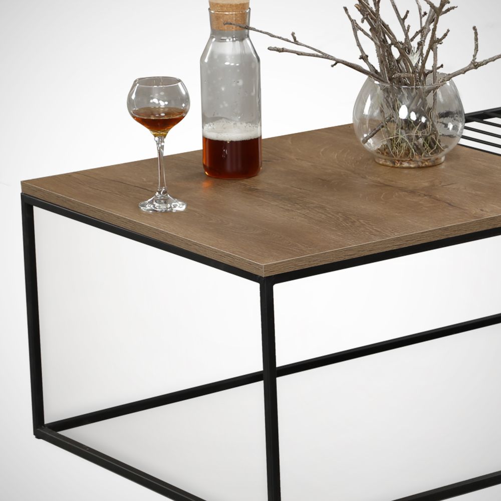 Kafa sto Zinus u boji caucasian oak slika 3