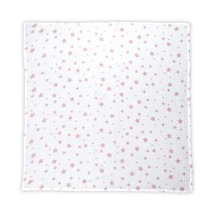 LORELLI dekica za previjanje muslin 80/80 Cm White Pink 