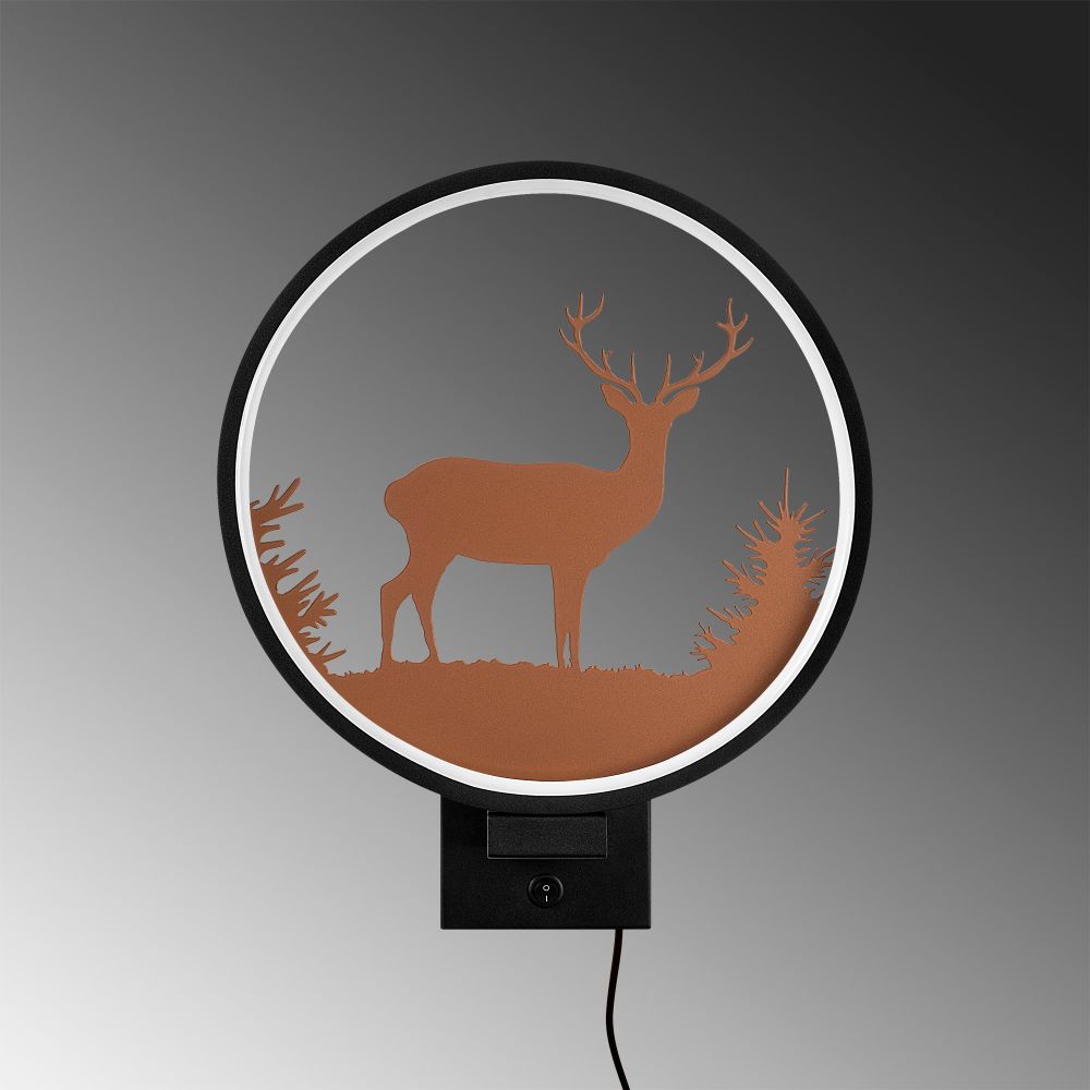 Zidna Lampa XMAS23 - Crna i Bakrena slika 5
