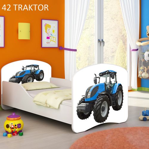 Dječji krevet ACMA s motivom 160x80 cm 42-traktor slika 1