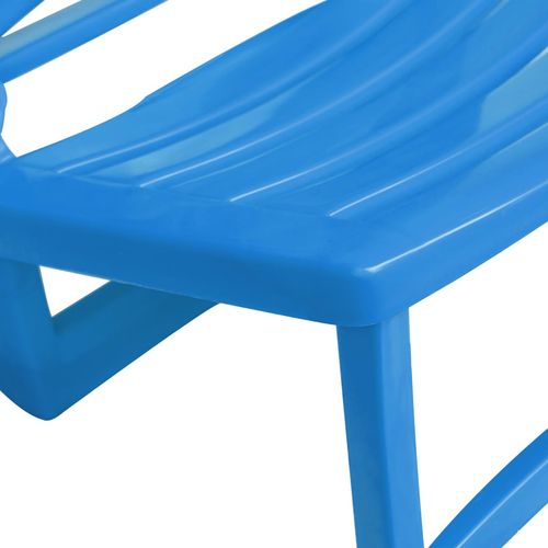 Sklopive stolice za plažu 4 kom plastične plave slika 11
