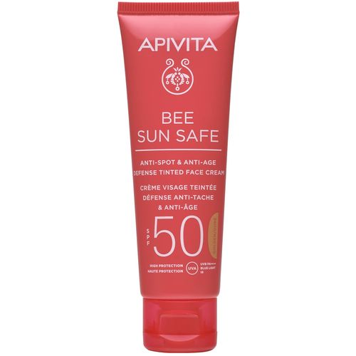 Apivita bee sun safe golden krema za lice protiv mrlja & starenja SPF 50 50ml slika 1