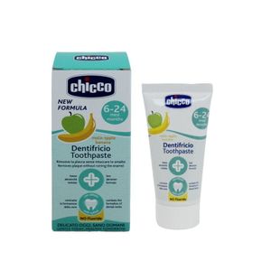 Chicco Dječija pasta za zube sa okusom jabuke i banane 6m+ 50ml