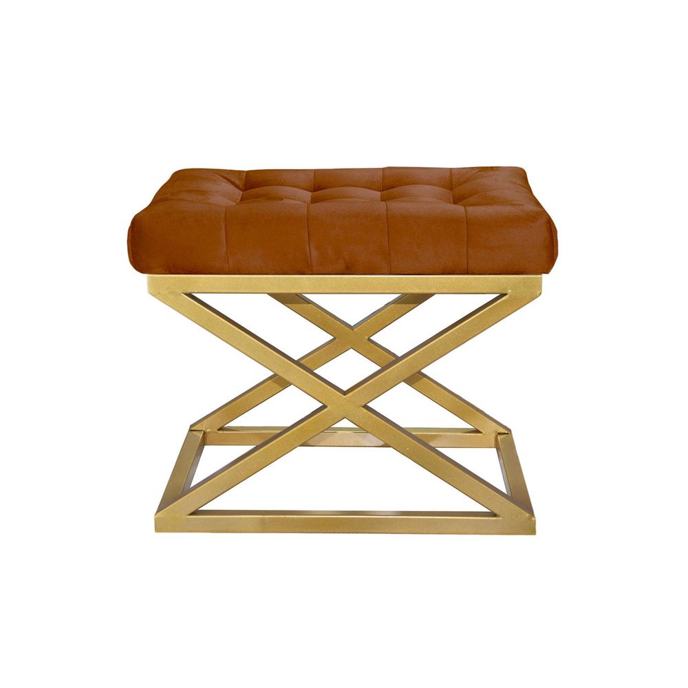 Capraz - Zlatni, Terracota Gold Puf slika 1