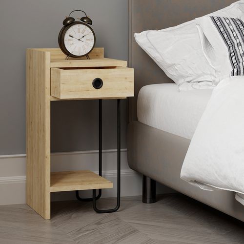 Sirius Left - Oak v2 Oak Nightstand slika 11