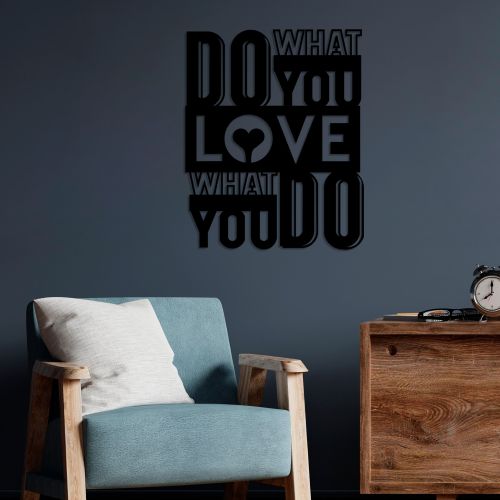 Wallity Metalna zidna dekoracija, What Do You Love slika 3